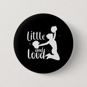Cute Cheerleader Art For Women Girls Cheering Chee 6 Cm Round Badge