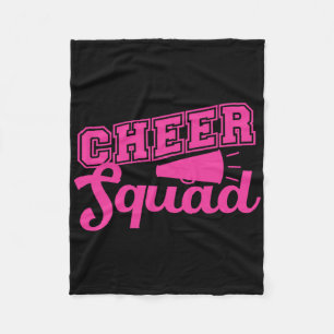 Cute Cheerleader Art Women Girls Cheer Squad Cheer Fleece Blanket