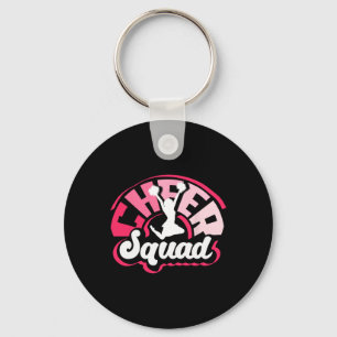 Cute Cheerleader Art Women Girls Cheer Squad Cheer Key Ring
