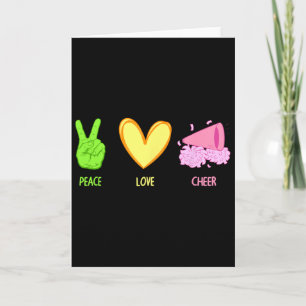 Cute Cheerleader Design For Women Girls Cheerleadi Card