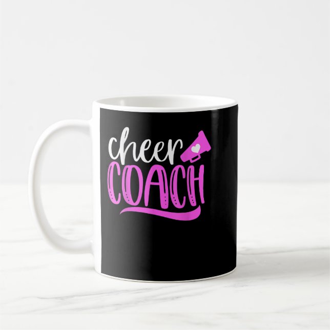 Cute Cheerleader Gift, Blue Cheer Moves Cheerleadi Coffee Mug (Left)