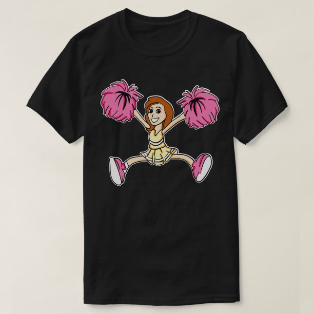 Cute Cheerleader Girl TShirt or Gift for every Che (Design Front)