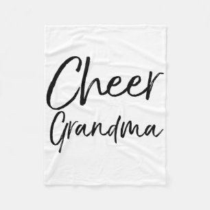 Cute Cheerleader Grandmother Gift For Women Cheer  Fleece Blanket