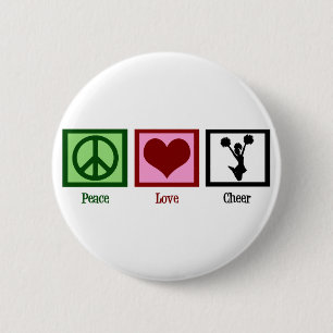 Cute Cheerleading 6 Cm Round Badge