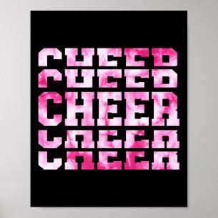 Cute Cheerleading Cheerleader Squad Girl Bff Cheer Poster