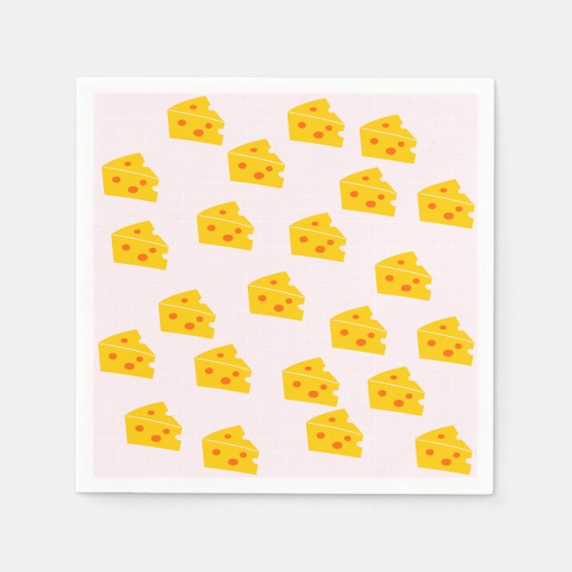 Cute Cheese Paper Napkins (Front)