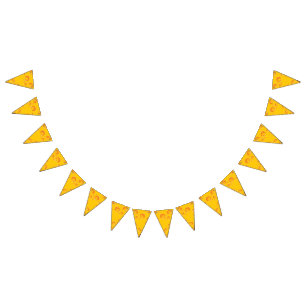 Cute Cheese Wedge Kids 1st Birthday Party Bunting