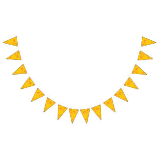 Cute Cheese Wedge Kids 1st Birthday Party Bunting