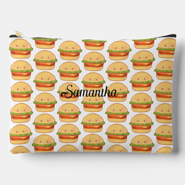 Cute Cheeseburger Accessory Pouch (Front)