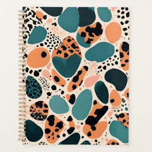 Cute Cheetah Animal Print Planner