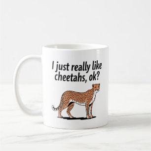 Cute Cheetah Artwork for Animal Enthusiasts  Coffee Mug