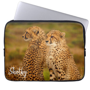 Cute Cheetahs laptop sleeve