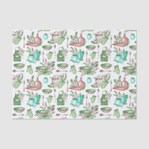 Cute Chef and Kitchen Utensils and Accessories Tissue Paper