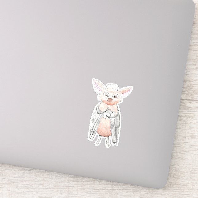 Cute Chef Bat with Mixing Bowl (Detail)