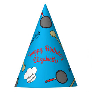 Cute Chef Cooking Kids 1st Birthday Party Hat