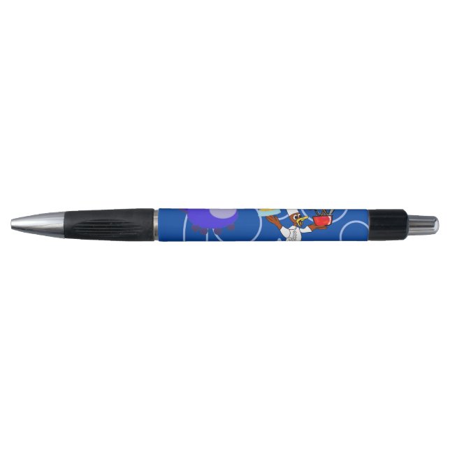 Cute Chef Ducky Kazoo Blue Circles (Front)