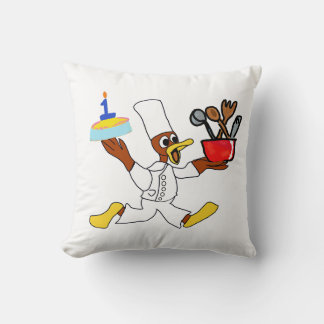 Cute Chef Ducky Kazoo Cushion