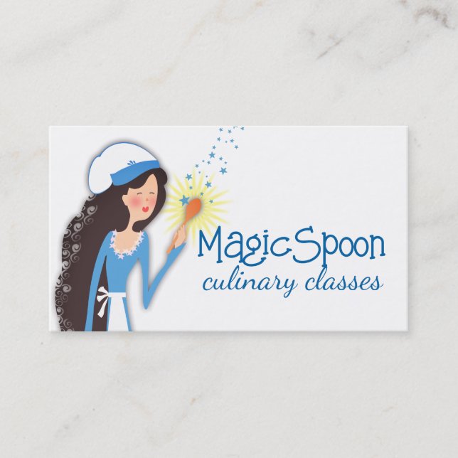 cute chef fairy cooking baking business cards (Front)