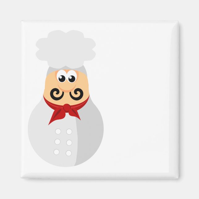 Cute Chef Magnet for personalising (Front)