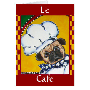 Cute Chef Pug