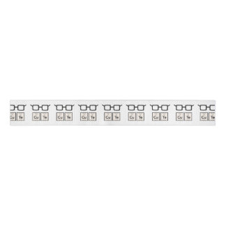 Cute chemical Element Nerd Glasses Zwp34 Grosgrain Ribbon