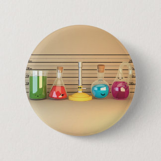 Cute Chemistry 6 Cm Round Badge