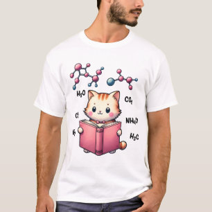 Cute Chemistry Formula Cartoon Science T-Shirt