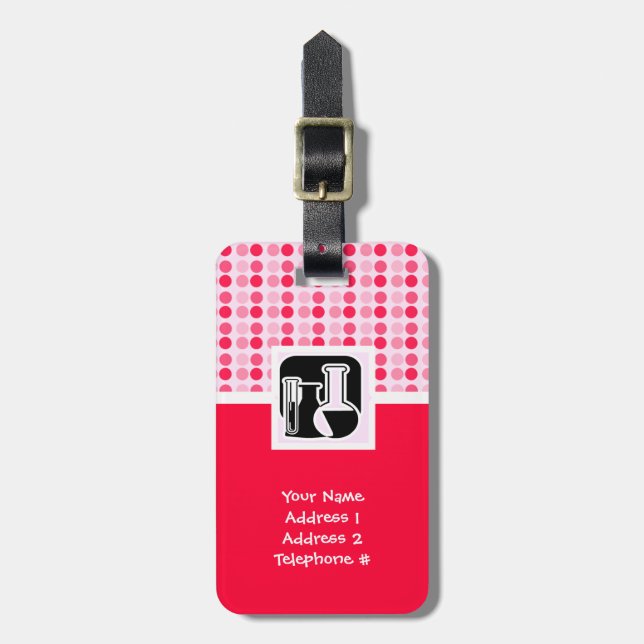 Cute Chemistry Luggage Tag (Front Vertical)
