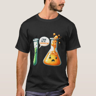 Cute Chemistry Test Tubes Science Cartoon T-Shirt