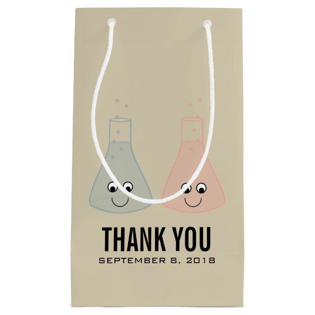 Cute Chemistry Wedding Gift Bag (Front)