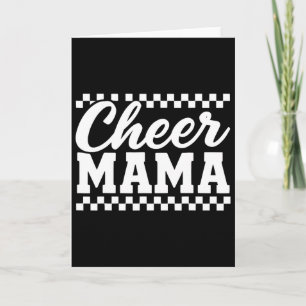 Cute Chequered Cheer Cheerleading For Cheerleader Card