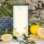 Cute chequered shopping list with Lemons Magnetic Notepad<br><div class="desc">Cute chequered shopping list with Lemons Magnetic Notepad</div>