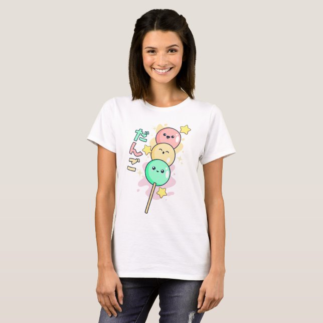 Cute Cherry Blossom Dumplings T-Shirt (Front Full)