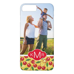 Cute Cherry Pattern   Add Your Photo iPhone 8 Plus/7 Plus Case