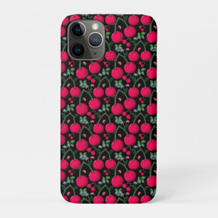Cute Cherry Pattern Aesthetic Red Cherry Seamles iPhone 11 Pro Case