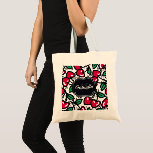 Cute Cherry Pattern Tote Bag