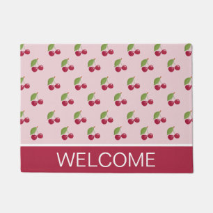 Cute Cherry Pattern Welcome Doormat