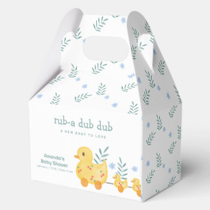 Cute Cherry Rubber Mummy Duck Baby Shower  Favour Box