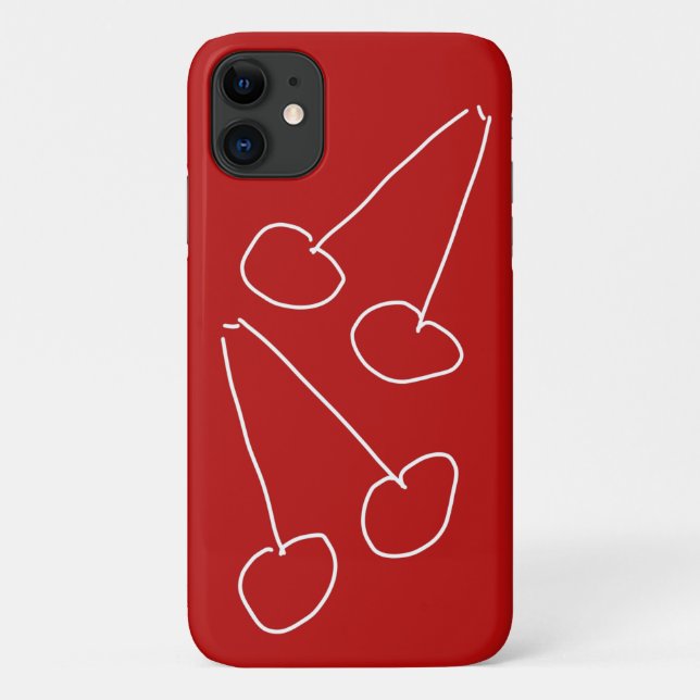 Cute cherry simple minimalist Case-Mate iPhone case (Back)