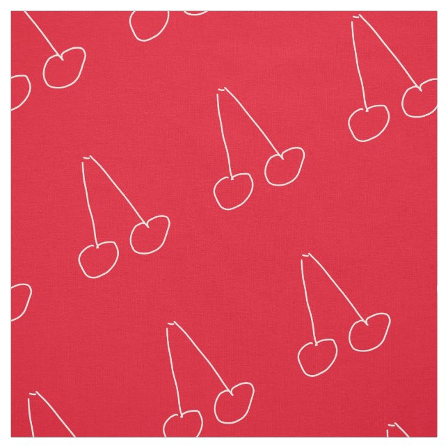 Cute cherry simple minimalist fabric (Swatch)