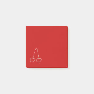 Cute cherry simple minimalist post-it notes