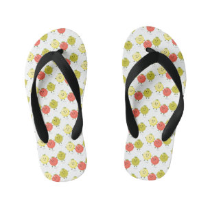 Cute cherry tomatoes cartoon illustration kid's thongs