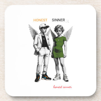 Cute Cherub Angels Hard plastic coaster