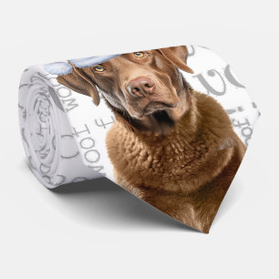Cute Chesapeake Christmas Dog Lover Holiday Tie