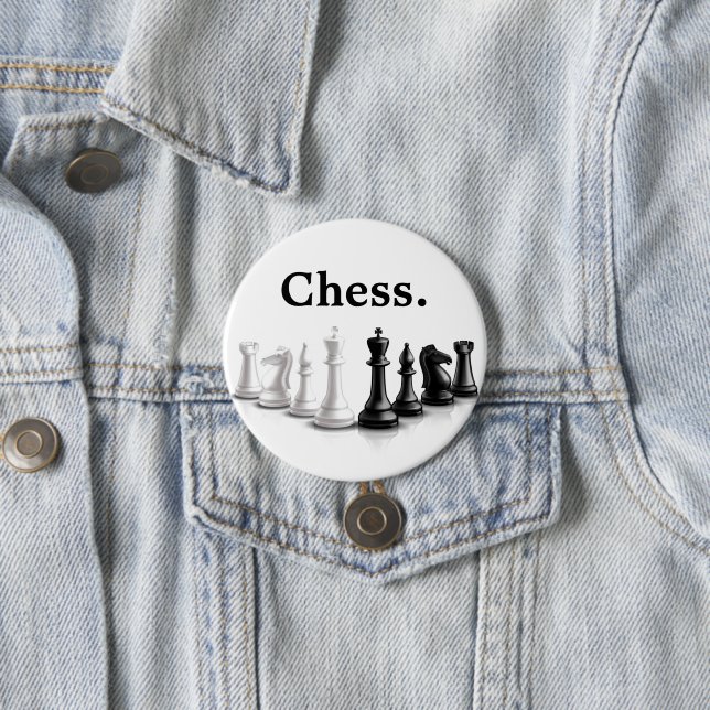 Cute Chess Pieces 7.5 Cm Round Badge (In Situ)