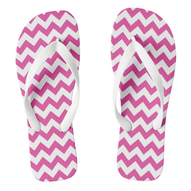 Cute Chevron Patterned Flip Flops (Footbed)