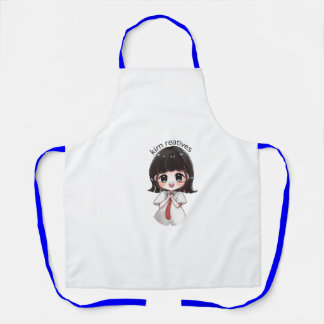 Cute Chibi Anime Girl Kitchen Apron