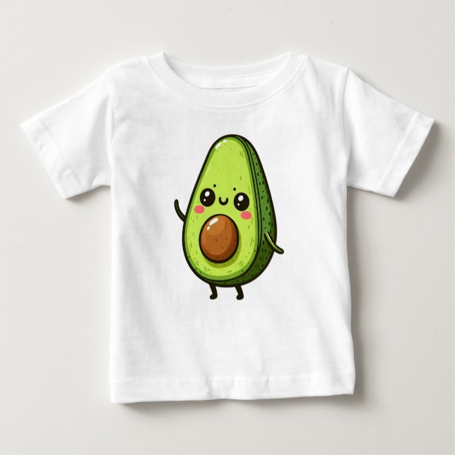 Cute Chibi Avocado Baby T-Shirt (Front)