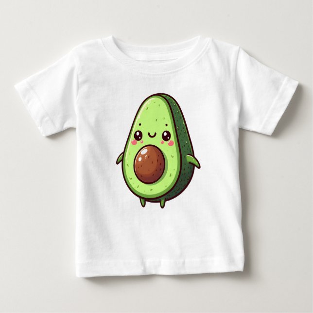 Cute Chibi Avocado Baby T-Shirt (Front)