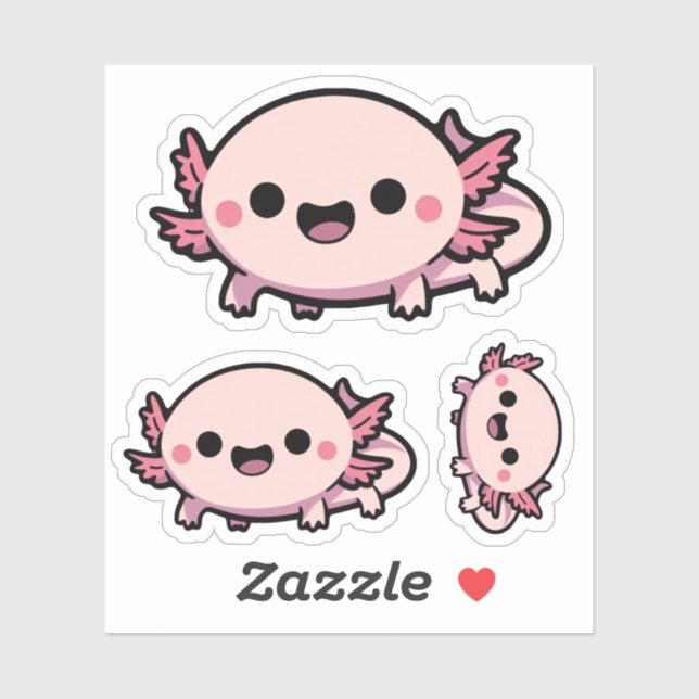Cute Chibi Axolotl (Sheet)